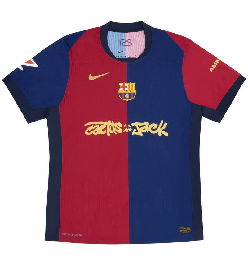 CAMISETA Barcelona Home 24/25 - Travis Scott CACTUS JACK Versión del Jugador- Patch LaLiga