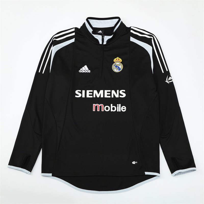 Camiseta de entrenamiento retro de manga larga del Real Madrid 04/05