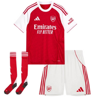 Camisa y Pantalones Cortos para Niños Arsenal Home 25/26 Con Medias