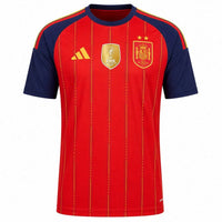 Camiseta España Home 26/27 - con dos estrellas y parche de Campeón del Mundo