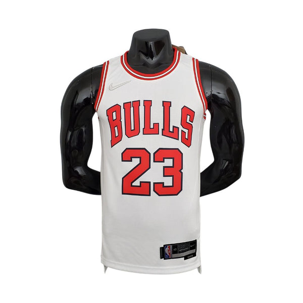 Camiseta NBA Jordan #23 Chicago Bulls Blanca 75 Aniversario