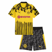 Camiseta y Pantalones Cortos para Niños Borussia Dortmund Home 25/26