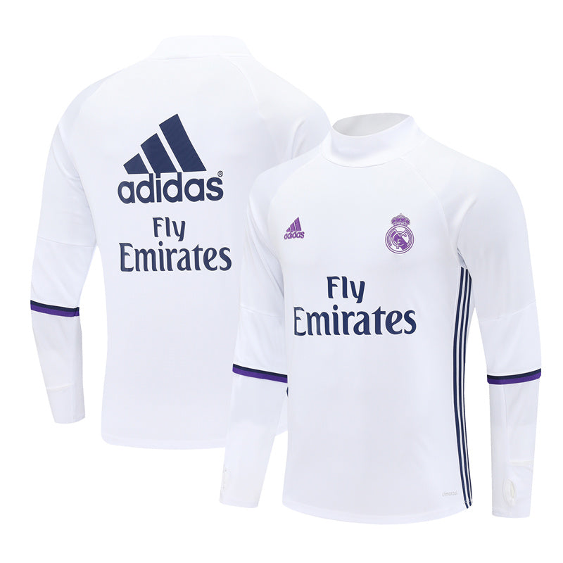 Camiseta de entrenamiento retro de manga larga del Real Madrid 16/17