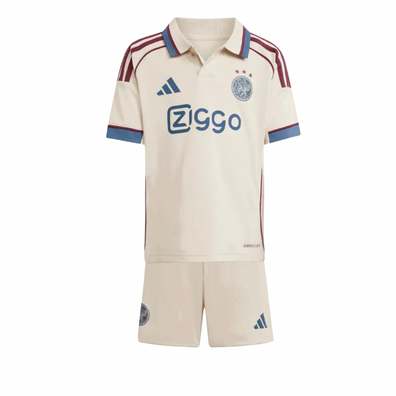 Camiseta y Pantalones Cortos para Niños Ajax Third 25/26