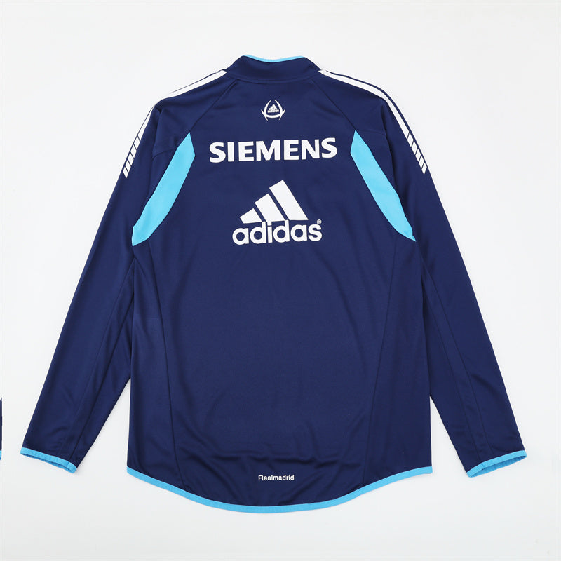 Camiseta de entrenamiento retro de manga larga del Real Madrid 05/06