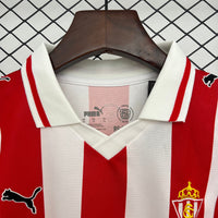 Camisetas y Pantalones Cortos Niños  Sporting Gijon Home 25/26