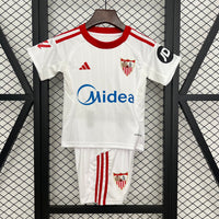 Camisetas y Pantalones Cortos Niños Sevilla FC Home 25/26
