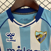 Camisetas y Pantalones Cortos Niños Málaga CF Home 25/26
