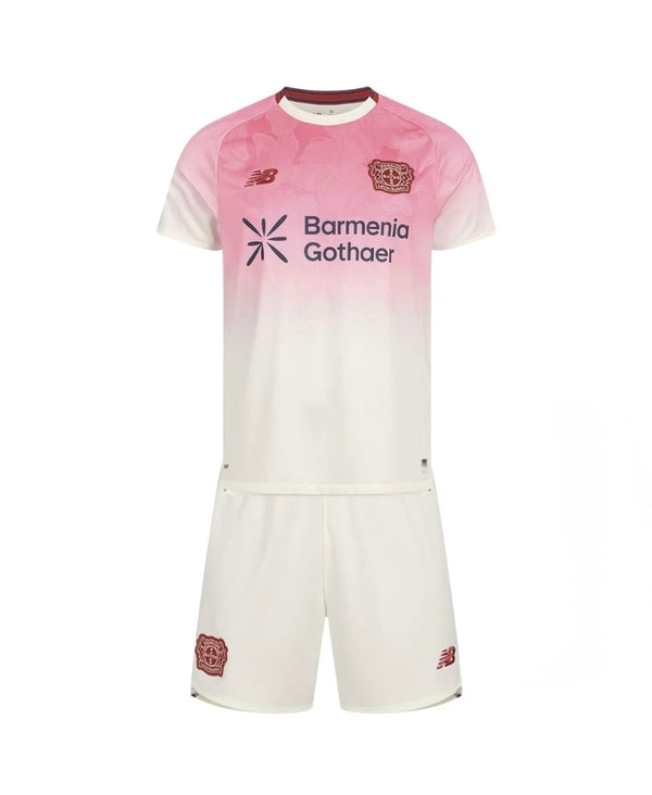 Camiseta y Pantalones Cortos para niño Bayer Leverkusen Away 25/26