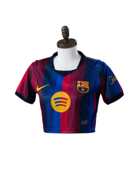 Camiseta Barcelona Home 26/27 Mujer Cropped