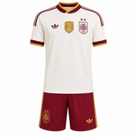 Equipación Selección España Away para Niño 26/27 - Con dos estrellas y parche de Campeón del Mundo