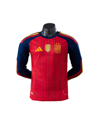 Camiseta España Home 26/27 Manga Larga Con dos estrellas y parche de Campeón del Mundo
