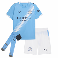 Camisa e Pantalones Cortos para Niños Manchester City Home 25/26 - Con Medias