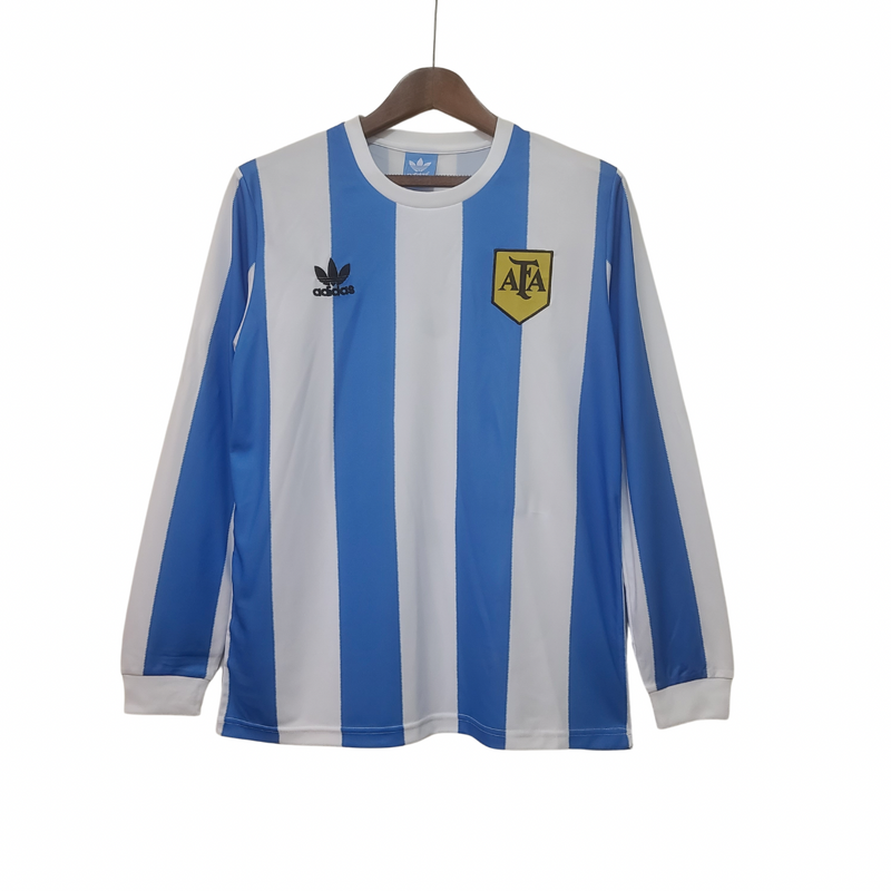 Camiseta Retro 1978 Manga Larga Argentina