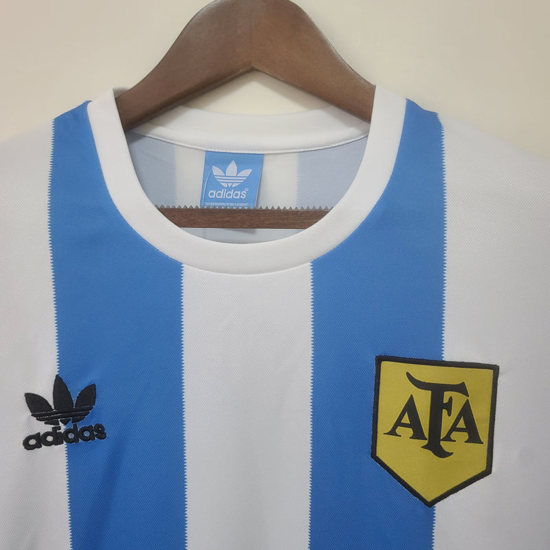 Camiseta Retro 1978 Manga Larga Argentina