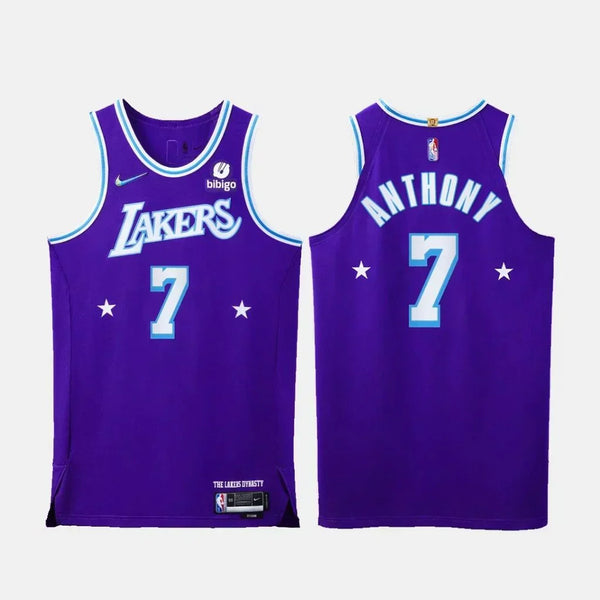 Camiseta NBA - 75 Aniversario- Lakers- 21/22 Anthony #7 Púrpura